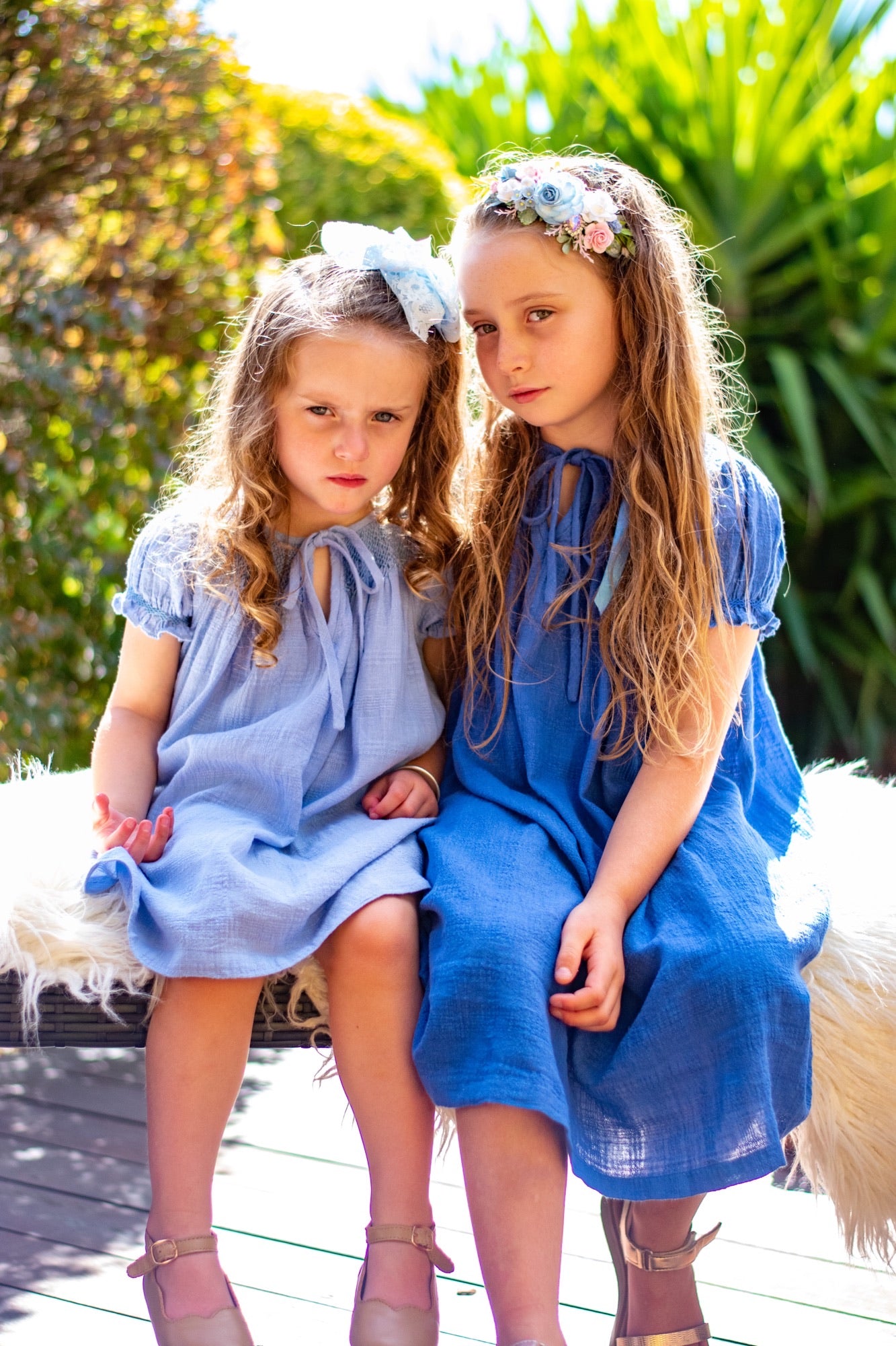 Baby Blue Smocked Dress