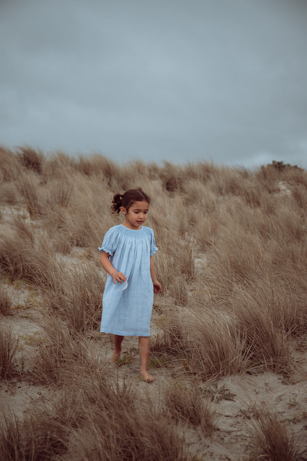 Baby Blue Smocked Dress