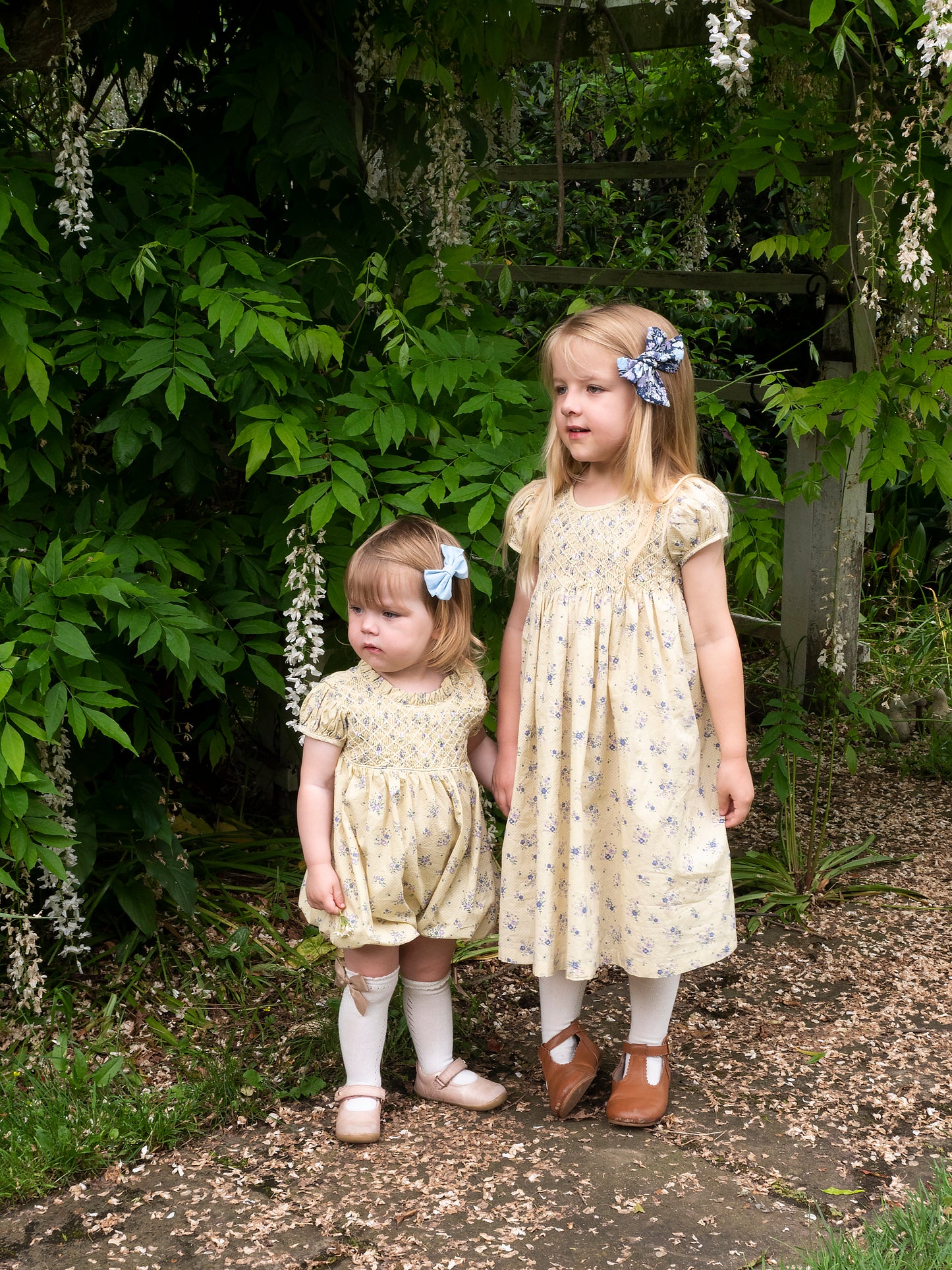Purple Flower Smocked Dress