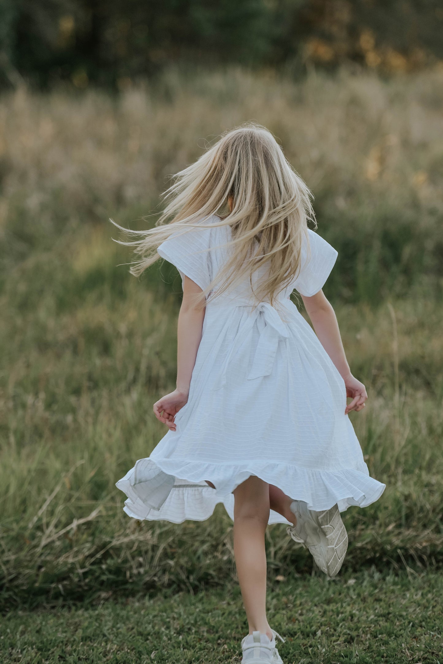 White Beauty Smocked Dress