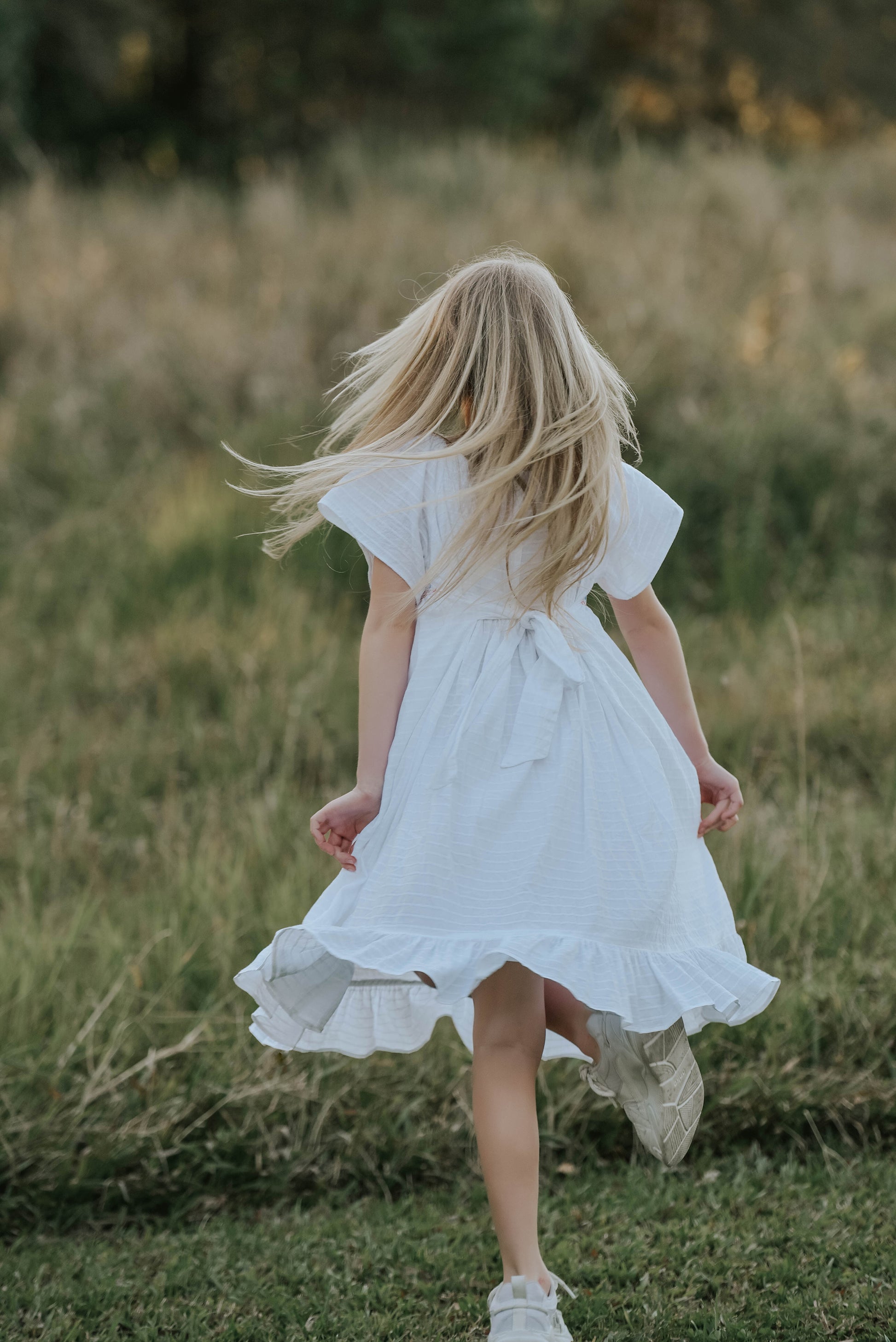 White Beauty Smocked Dress