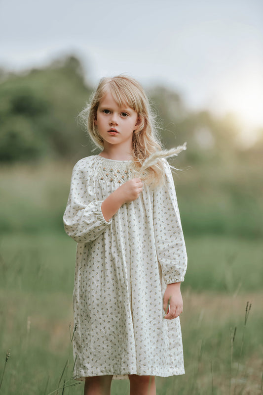 'Margareta' Girl Smocked Dress