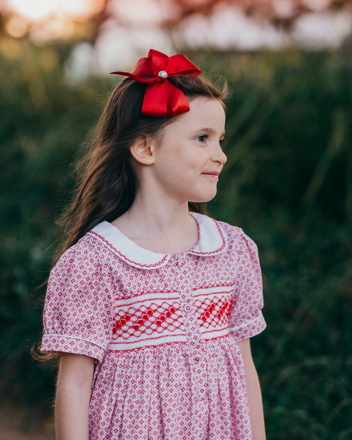 Four Leaf Clover Smocked Dress