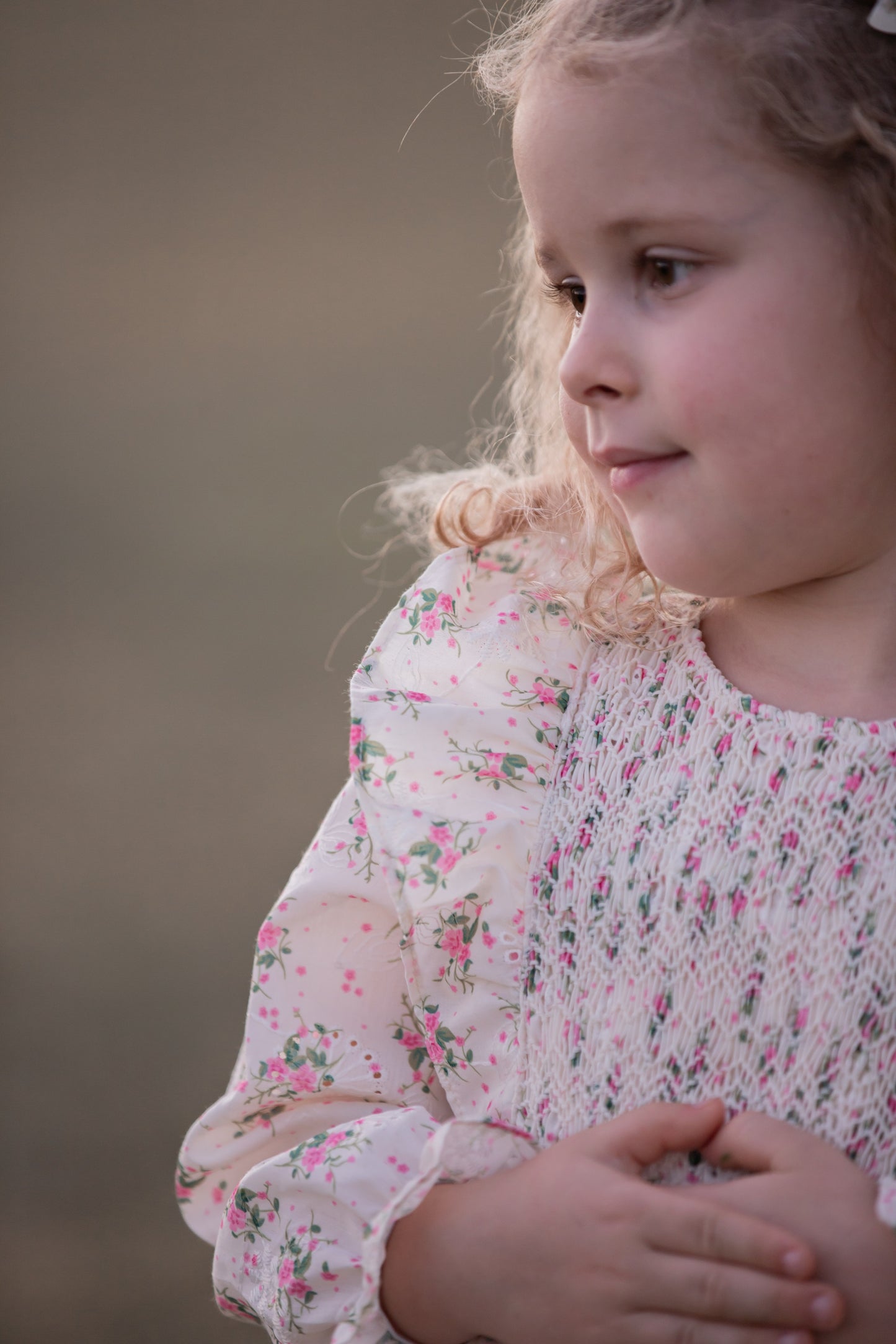 Rosy Blush Smocked Dress