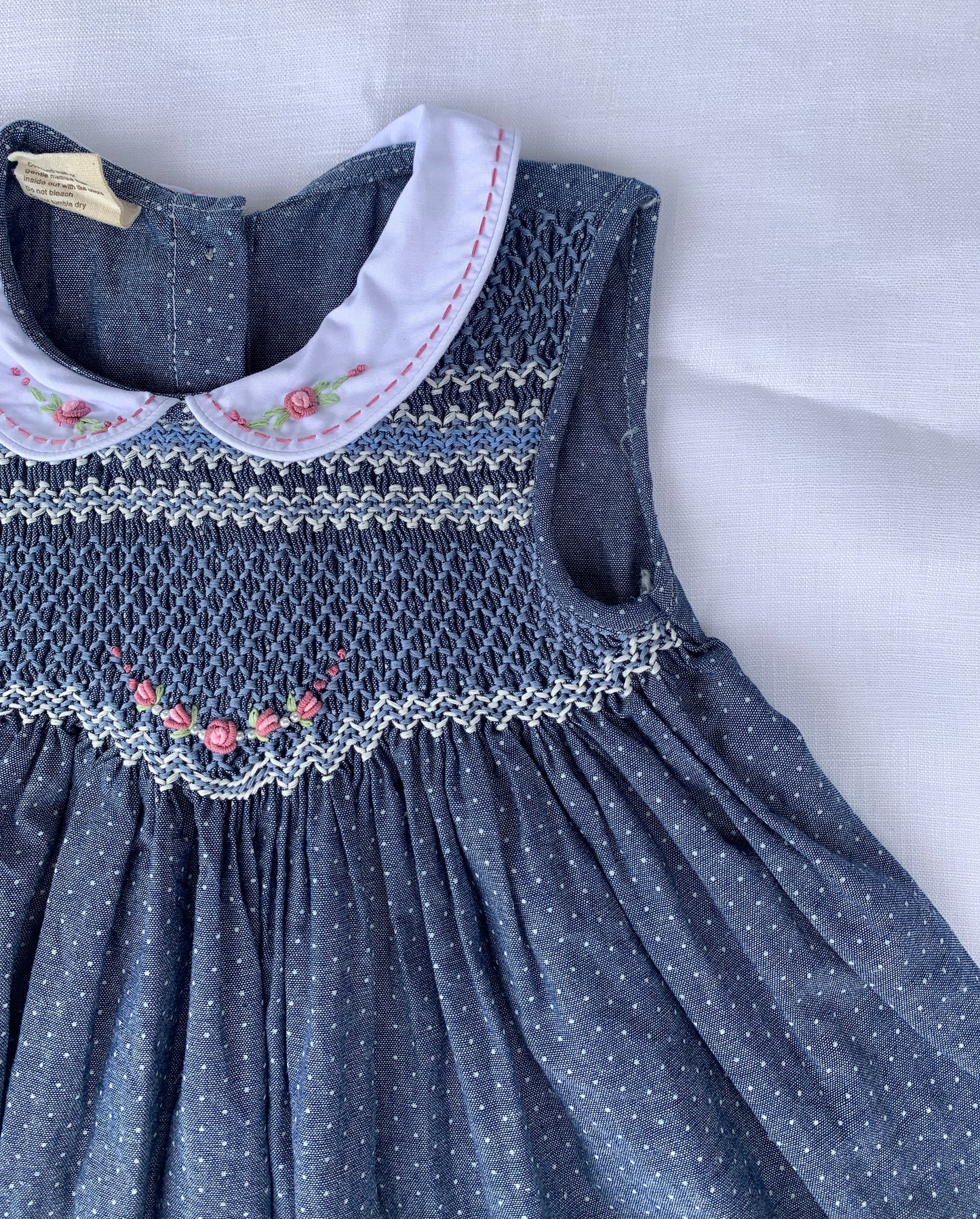 Midnight Dot Delight Smocked Dress