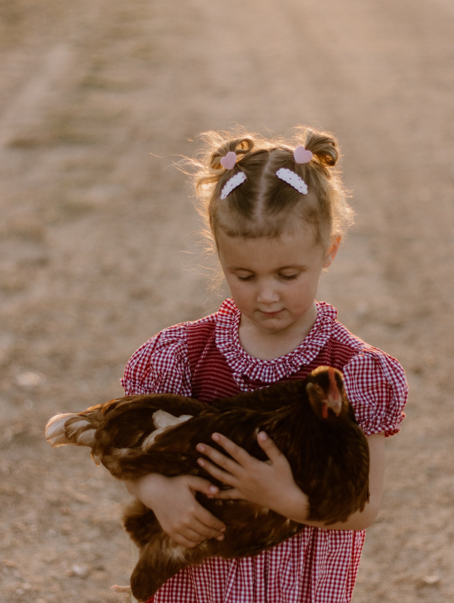 Red Gingham Smocked Dress