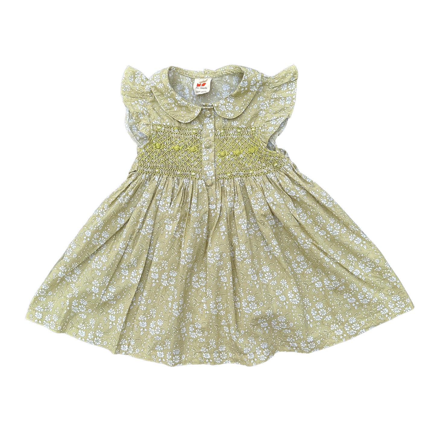 Autumn Sage Smock Dress