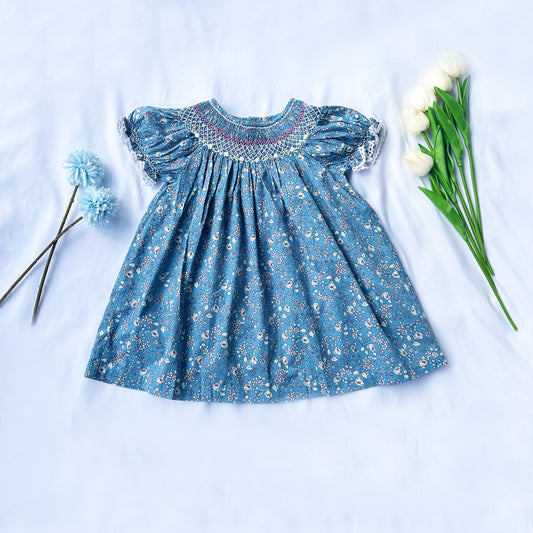Blue Meadow Smocked Dress