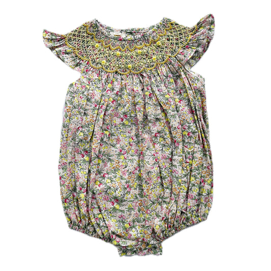 Golden Orchard Smocked Romper