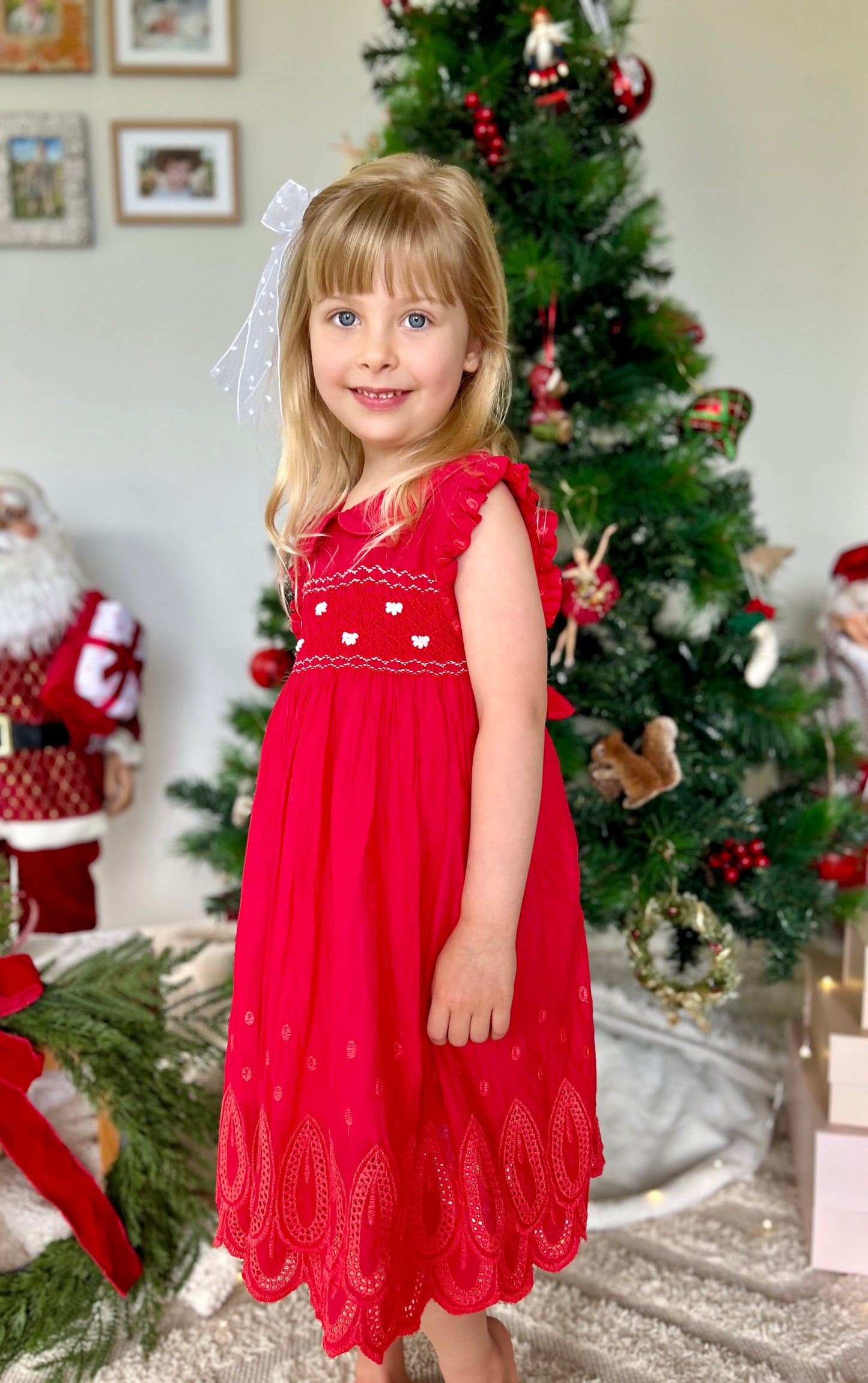 Red Fairy Smocked Dress