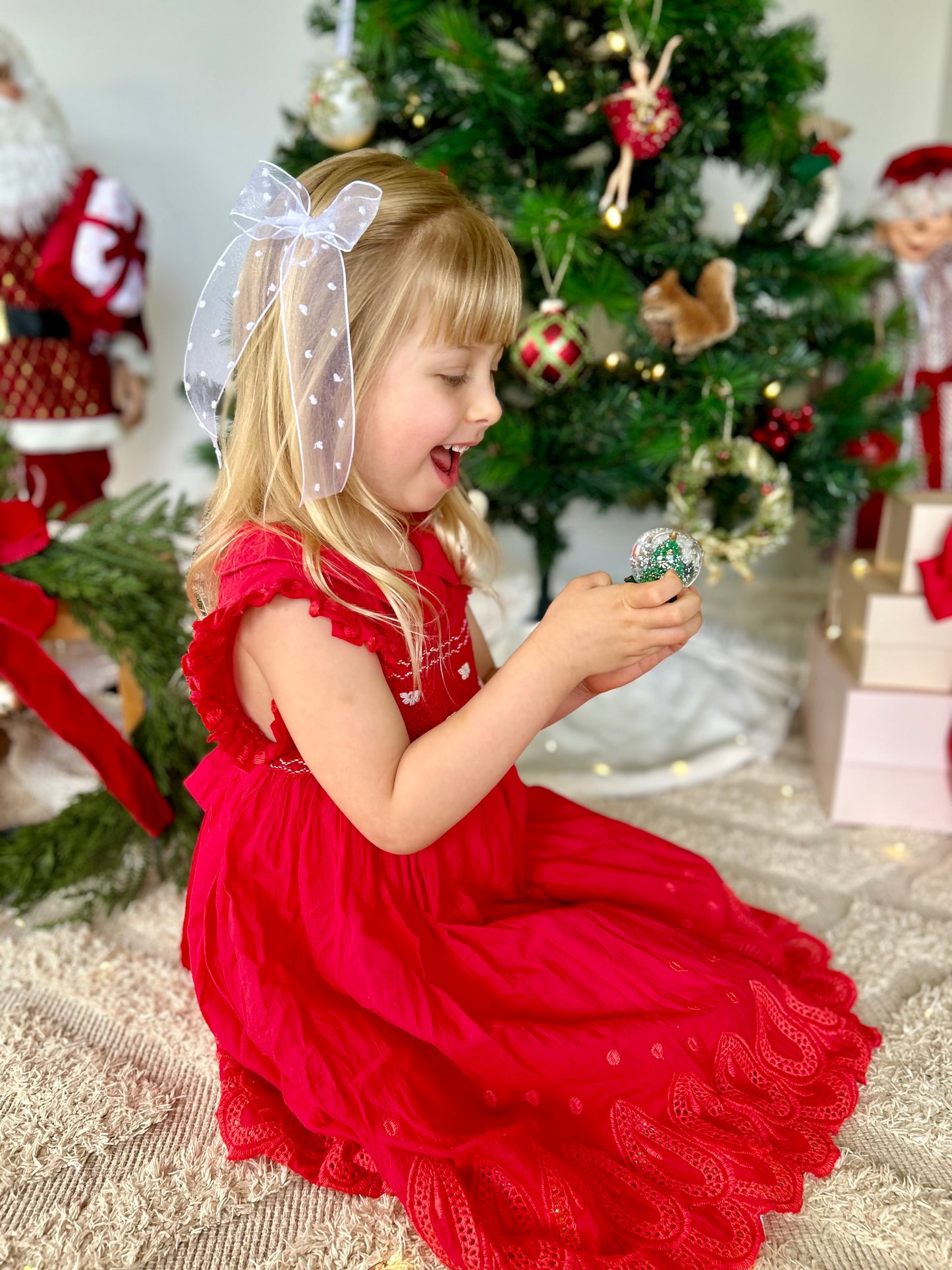 Red Fairy Smocked Dress