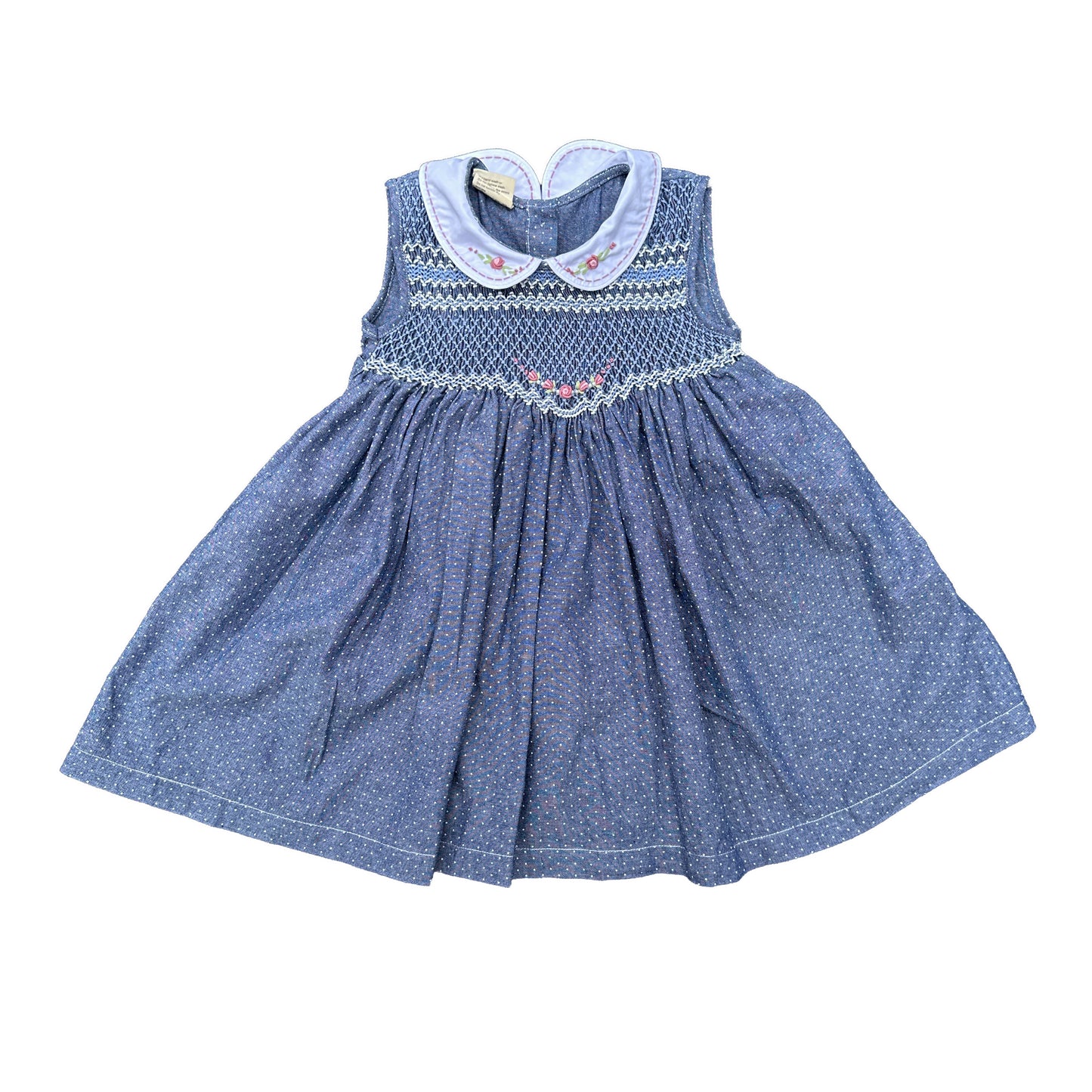 Midnight Dot Delight Smocked Dress