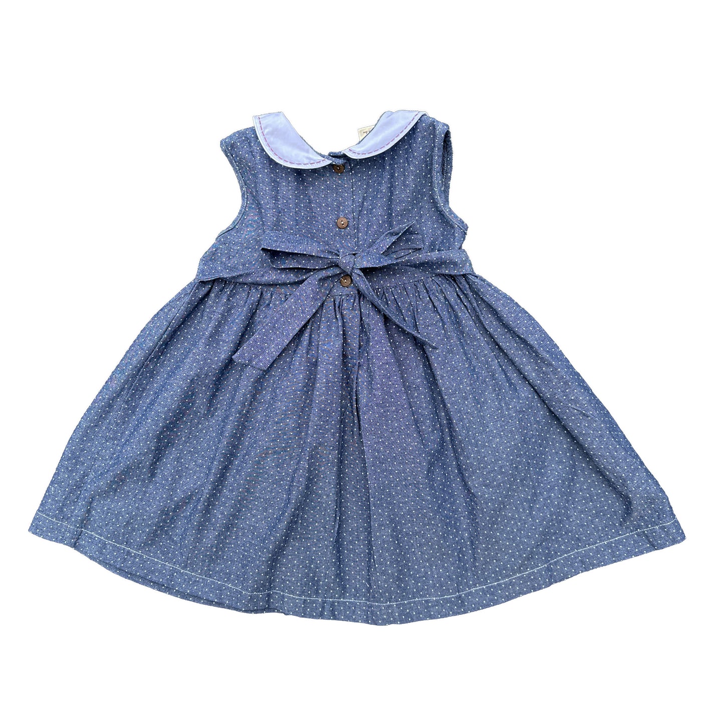 Midnight Dot Delight Smocked Dress