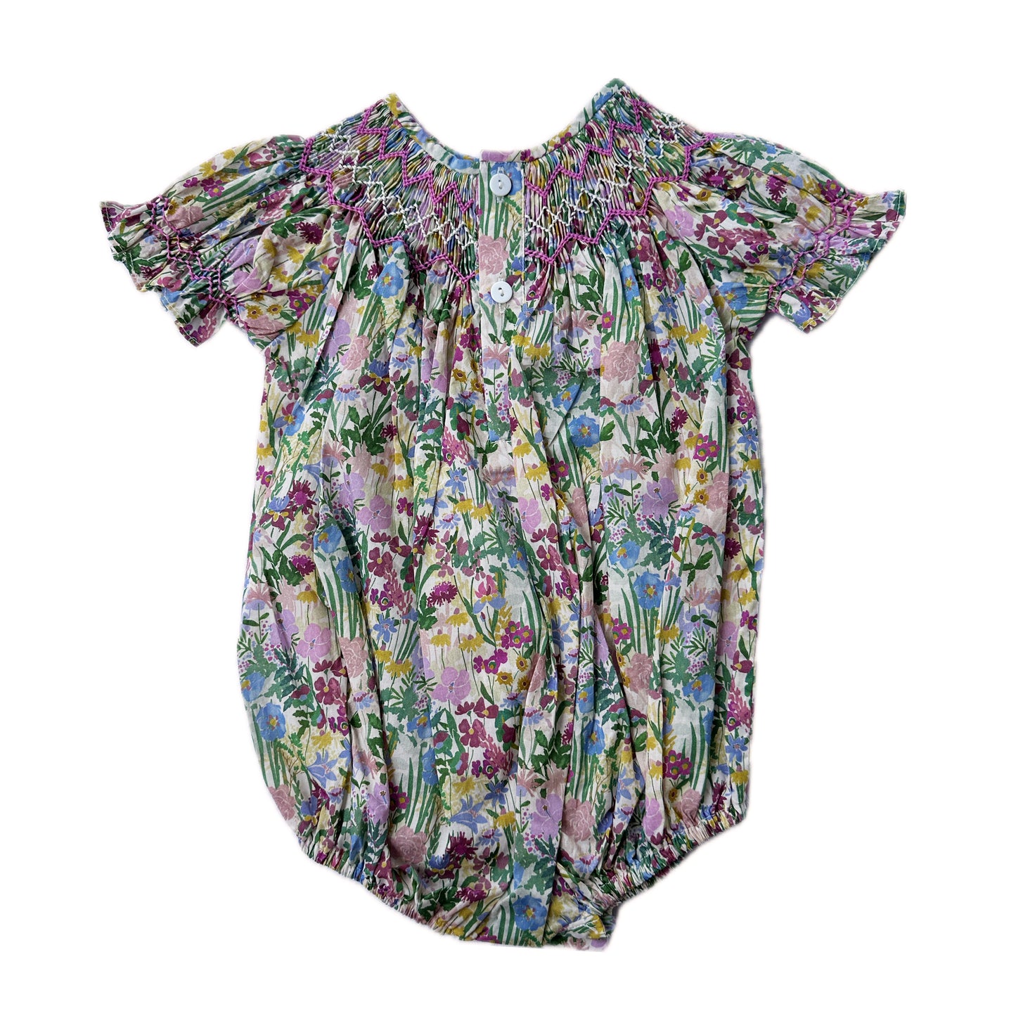 Mini Blossom Smocked Romper