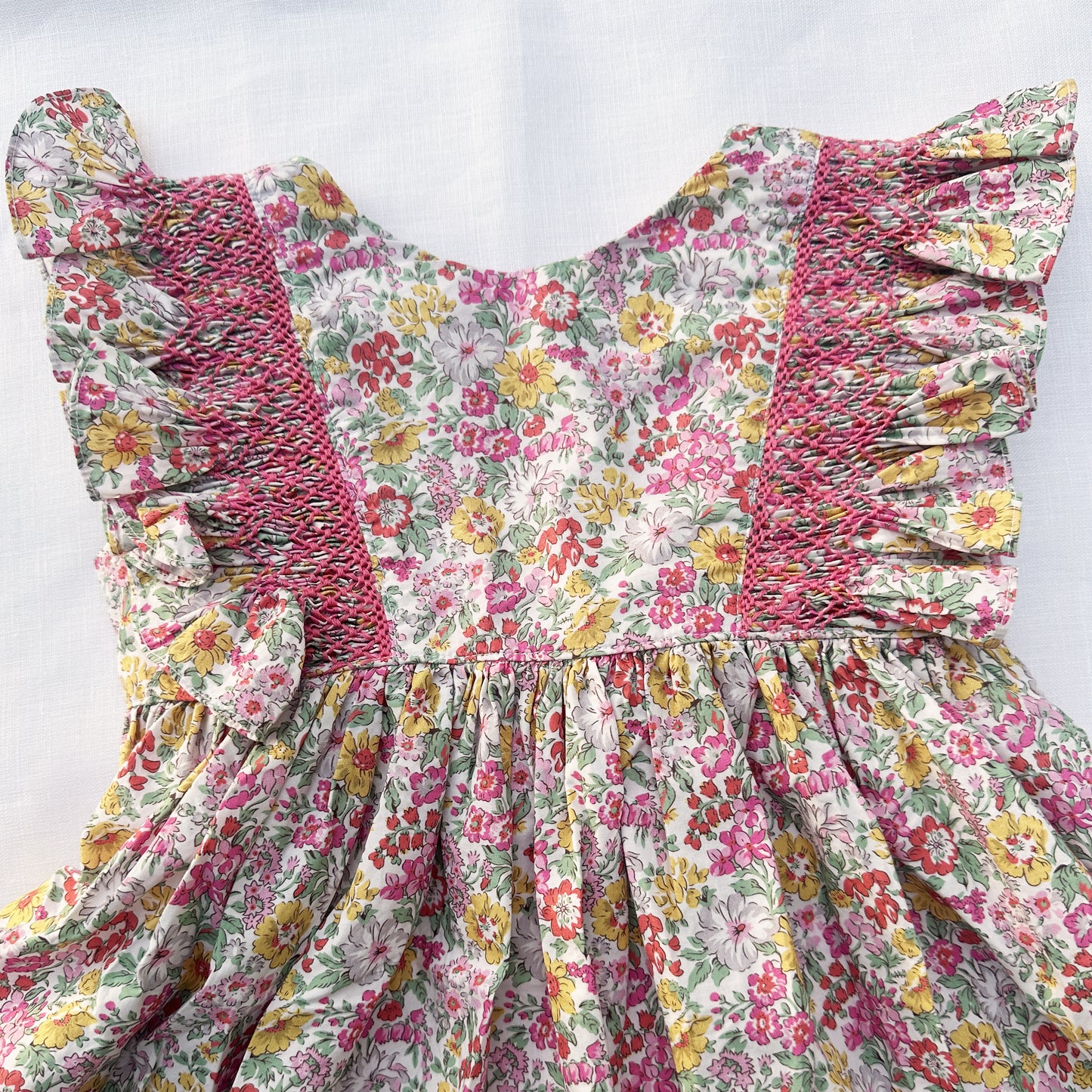 Petite Floral Smocked Dress