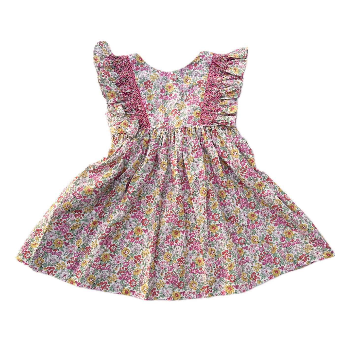 Petite Floral Smocked Dress