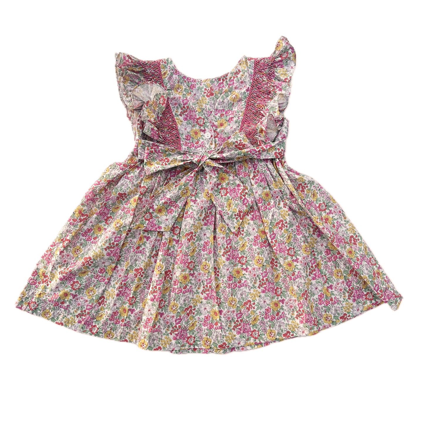 Petite Floral Smocked Dress