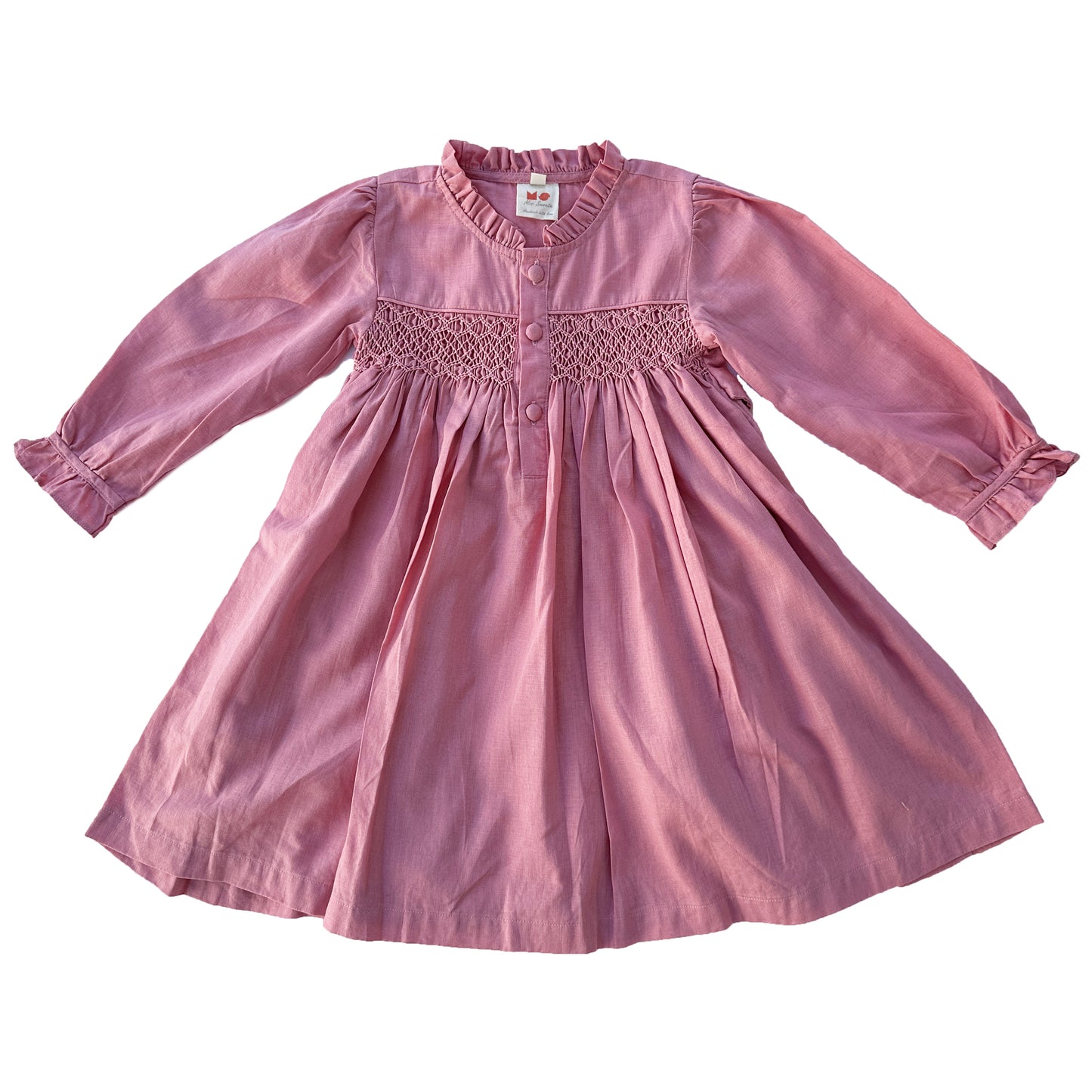 Pink Rosewood Smocked Dress