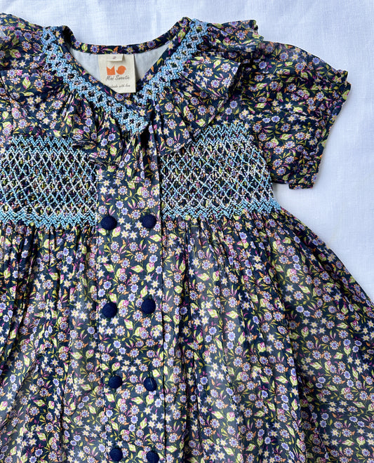 Twilight Petals Smocked Dress