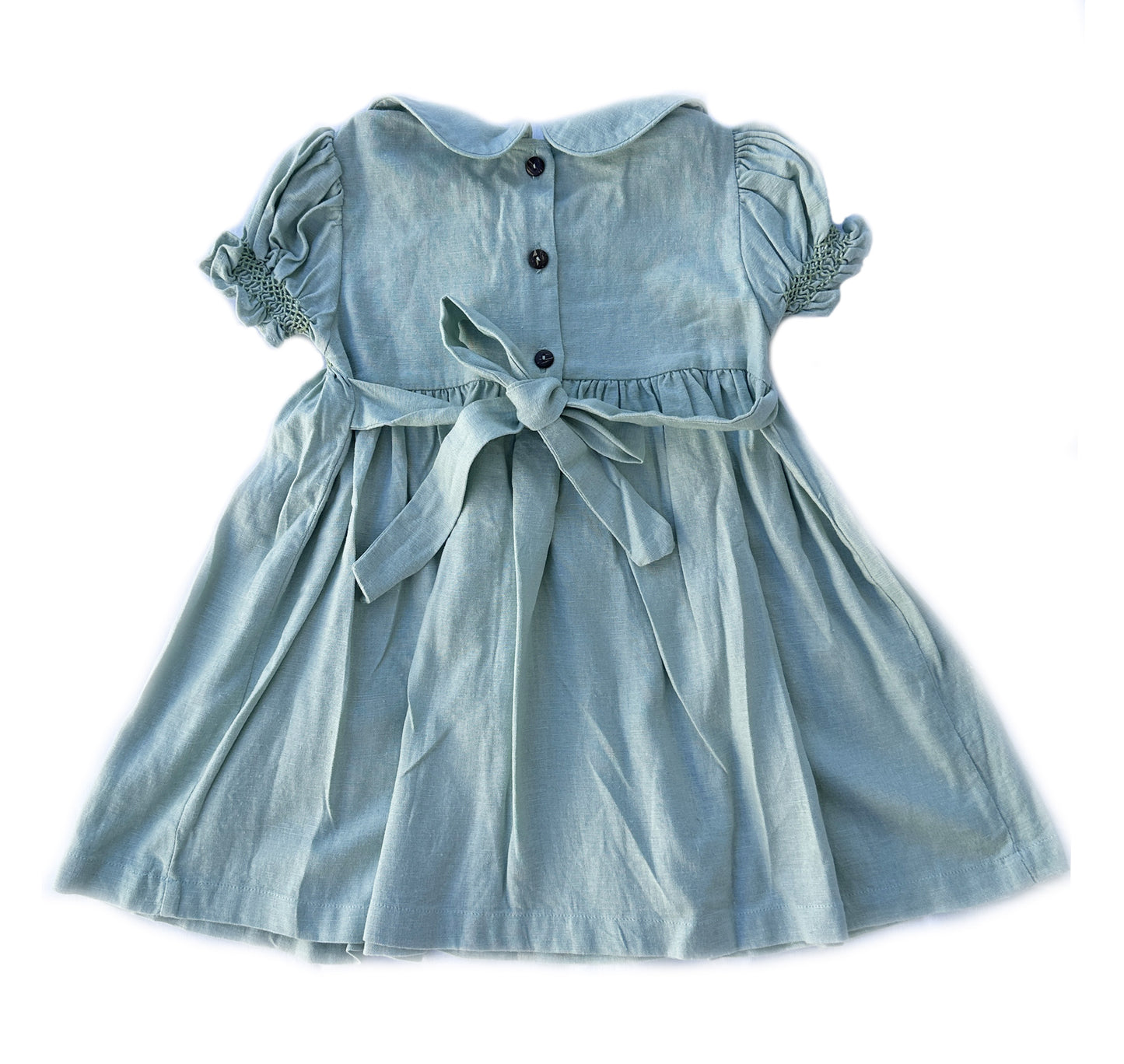 Willow Smocked Dress in Powder Blue
