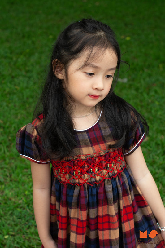Classic Checked Smocked Dress