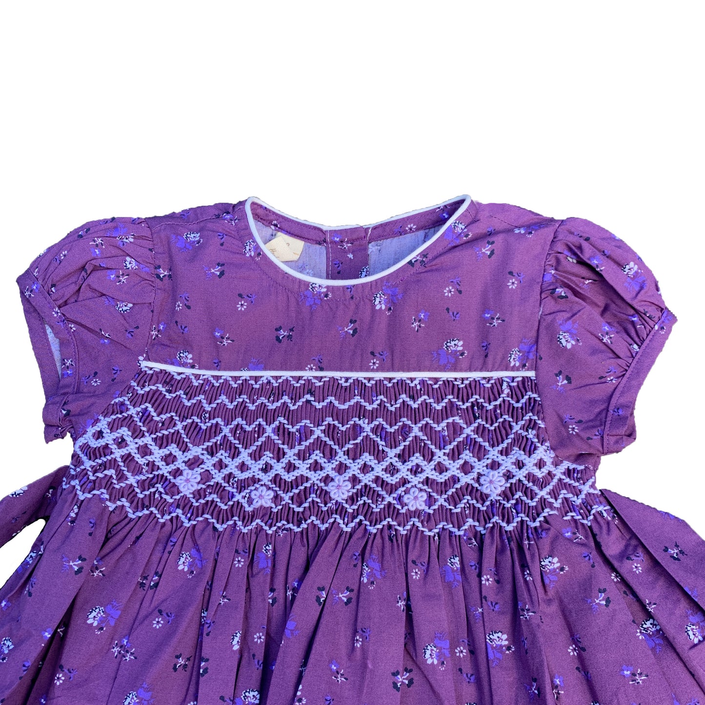 Sweet Purple Smocked Dress.
