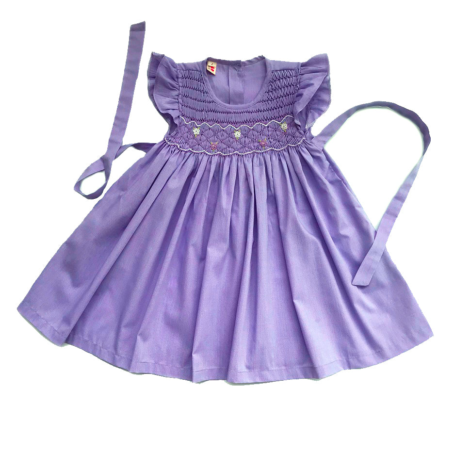 Sweet Violet Hand Smocked Dress.