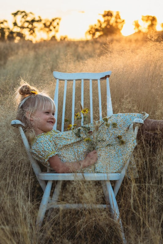 Sunshine bishop smocked dress.