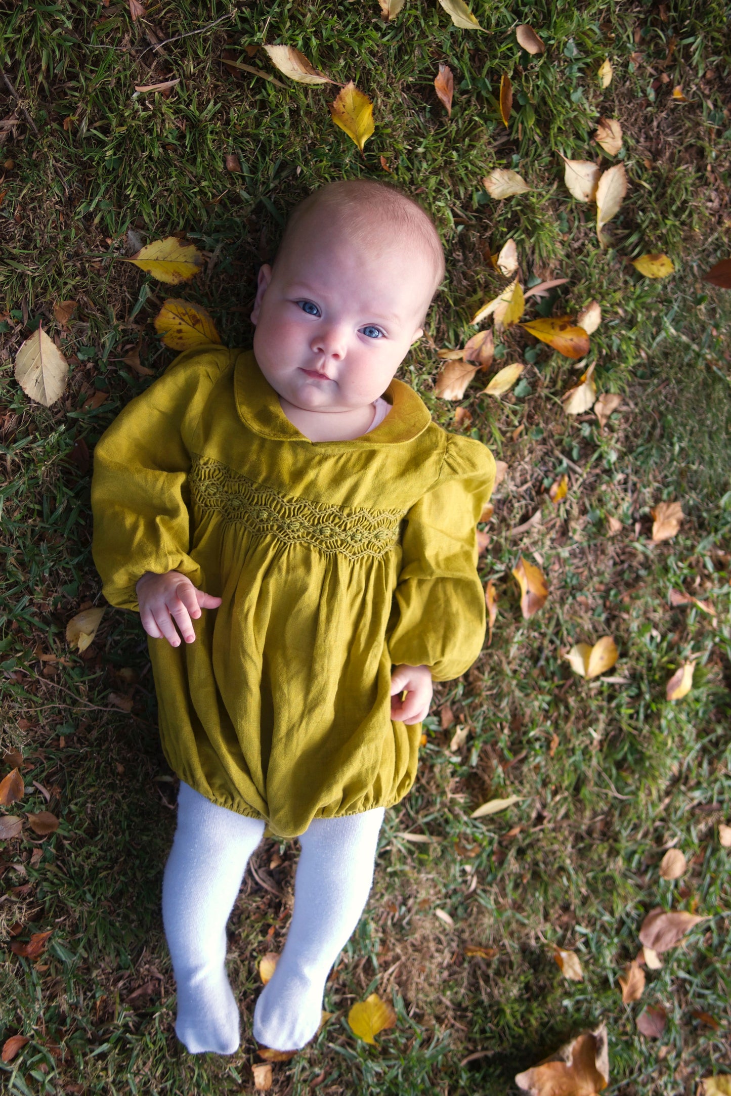 Mustard Linen Romper.