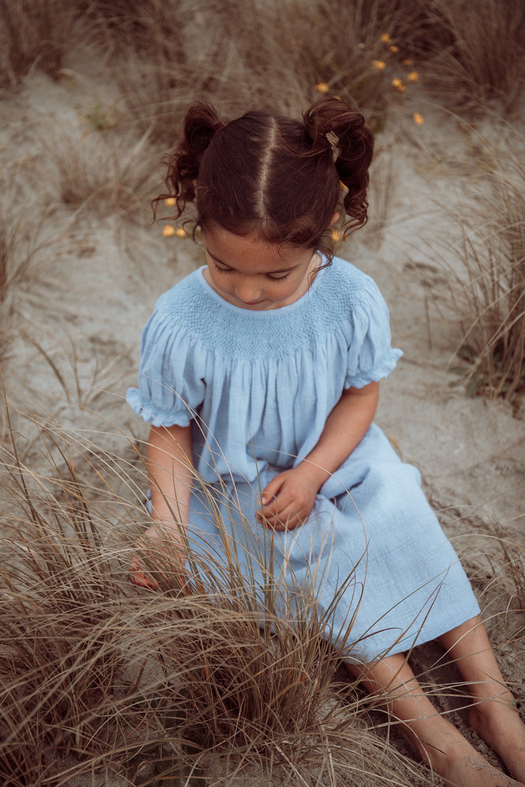 Baby Blue Smocked Dress