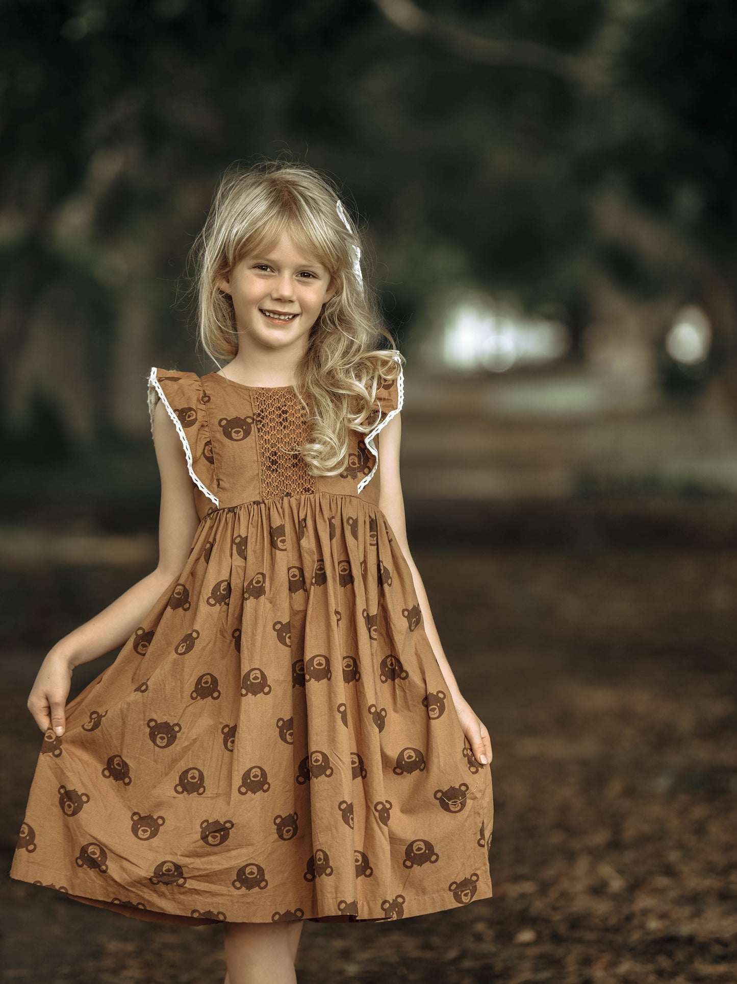 Teddy Bear Smocked Dress