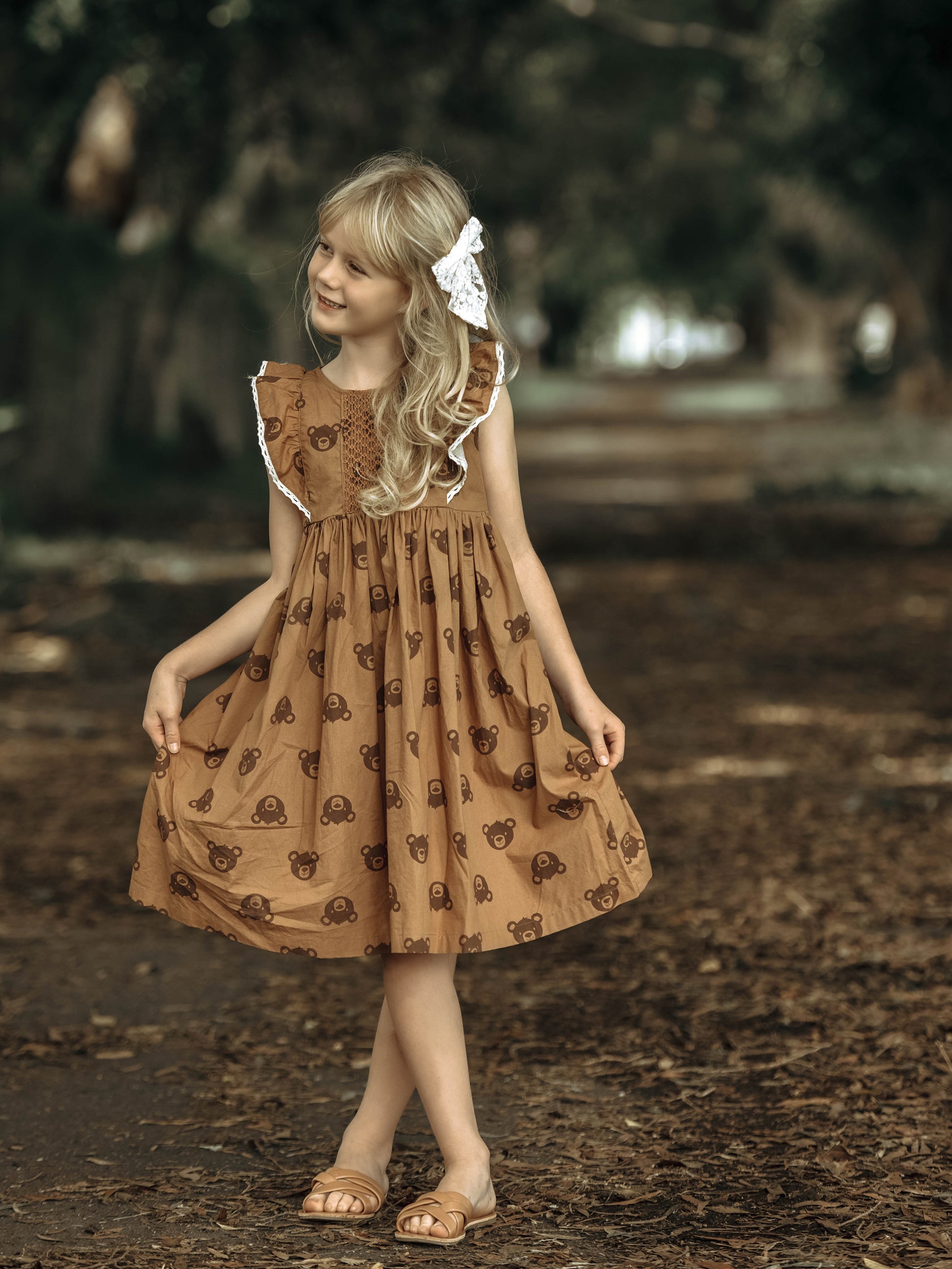 Teddy Bear Smocked Dress